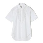 【エクラ/eclat】のフリルドレスシャツ ホワイト|ID:prp329100003980164