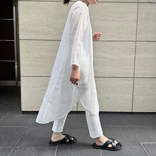 【エムフィル/M Fil】のタキシードデザインロングシャツ 人気、トレンドファッション・服の通販 founy(ファニー) 　ファッション　Fashion　レディースファッション　WOMEN　トップス・カットソー　Tops/Tshirt　シャツ/ブラウス　Shirts/Blouses　シアー　Sheer　トレンド　Trend　フロント　Front　ボトム　Bottom　ポケット　Pocket　ラウンド　Round　ロング　Long　エレガント 上品　Elegant　人気　Popularity　洗える　Washable　other-3|ID: prp329100003980165 ipo3291000000031301397