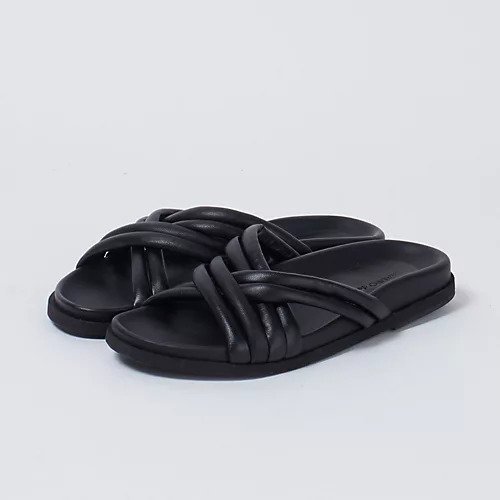 【マウロ デ バーリ/MAURO de BARI】のクロスサンダル インテリア・キッズ・メンズ・レディースファッション・服の通販 founy(ファニー) 　ファッション　Fashion　レディースファッション　Fashion for Women　サンダル　Sandals, Summer Shoes　フィット　Fit, Slim Fit　リラックス　Relax, Relaxed Fit　ブラック|ID: prp329100003980201 ipo3291000000034942386