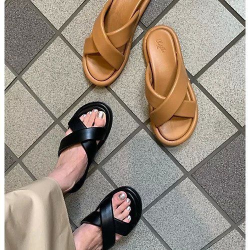 【エクラ/eclat】の【戸野塚かおるさん別注】クロスデザインサンダル 人気、トレンドファッション・服の通販 founy(ファニー) 　ファッション　Fashion　レディースファッション　WOMEN　インソール　Insole　サンダル　Sandals　スタイリッシュ　Stylish　ヌーディ　Nudie　別注　Special Order　other-3|ID: prp329100003980202 ipo3291000000032272501