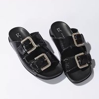 【ファビオ ルスコーニ/FABIO RUSCONI】のパテントビジューサンダル 人気、トレンドファッション・服の通販 founy(ファニー) ファッション Fashion レディースファッション WOMEN エナメル Enamel サンダル Sandals スタイリッシュ Stylish スポーツ Sports ビジュー Bijou フォルム Form |ID:prp329100003980204