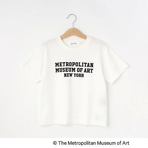 【デッサン/Dessin / KIDS】の【THE MET】コラボTシャツ インテリア・キッズ・メンズ・レディースファッション・服の通販 founy(ファニー) 　ファッション　Fashion　キッズファッション　KIDS　コラボ　Collaboration　スマート　Smart　ニューヨーク　New York　ボトム　Bottom　ホワイト|ID: prp329100003981519 ipo3291000000029587349