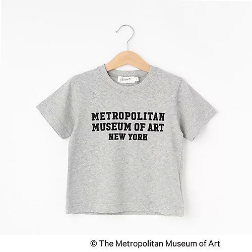 【デッサン/Dessin / KIDS】の【THE MET】コラボTシャツ インテリア・キッズ・メンズ・レディースファッション・服の通販 founy(ファニー) 　ファッション　Fashion　キッズファッション　KIDS　コラボ　Collaboration　スマート　Smart　ニューヨーク　New York　ボトム　Bottom　グレー|ID: prp329100003981519 ipo3291000000029587350