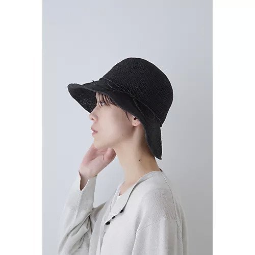 【ヒューマンウーマン/HUMAN WOMAN】のハット インテリア・キッズ・メンズ・レディースファッション・服の通販 founy(ファニー) 　ファッション　Fashion　レディースファッション　Fashion for Women　イタリア　Italy　ベーシック　Basic, Essential　ペーパー　Paper, Kraft Paper　エレガント 上品　Elegant　帽子　Hat, Headwear　ブラック|ID: prp329100003986228 ipo3291000000026303412