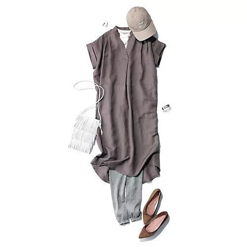 【マイカ ディール/MICA & DEAL】の【LEE別注】【洗える】タックショルダーワンピース 人気、トレンドファッション・服の通販 founy(ファニー) 　雑誌掲載アイテム　Magazine Picks & Fashion Features　ファッション雑誌　Fashion Magazines　リー　LEE　ファッション　Fashion　レディースファッション　Fashion for Women　ワンピース　Dresses　7月号　July Issue　オレンジ　Orange　スキッパー　Skipper, Open Collar　デコルテ　Décolleté, Neckline　リネン　Linen, Linen Fabric　別注　Limited Edition, Custom Order　洗える　Machine Washable　雑誌　Magazine, Fashion Magazine　other-2|ID: prp329100003987130 ipo3291000000034618456