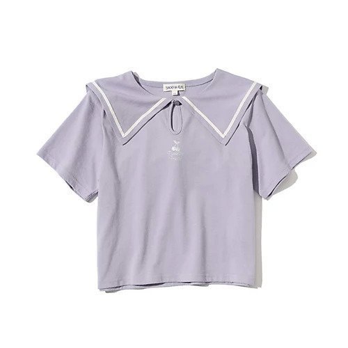 【シューラルー/SHOO LA RUE / KIDS】の【110-140cm】セーラーカラーTシャツ インテリア・キッズ・メンズ・レディースファッション・服の通販 founy(ファニー) https://founy.com/ ファッション Fashion キッズファッション KIDS インナー Inner カットソー Cut And Sew トレンド Trend プリント Print モチーフ Motif 夏 Summer 秋 Autumn/Fall |ID: prp329100003989085 ipo3291000000029590970