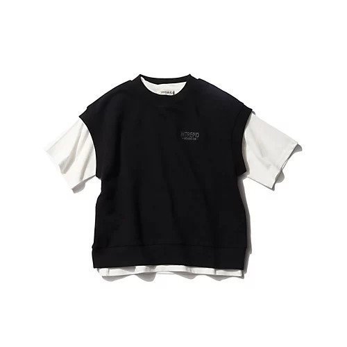 【シューラルー/SHOO LA RUE / KIDS】の【110-140cm/2点セット】五分袖Tシャツ+ミニ裏毛ベストセット インテリア・キッズ・メンズ・レディースファッション・服の通販 founy(ファニー) 　ファッション　Fashion　キッズファッション　KIDS　インナー　Inner　カットソー　Cut And Sew　トレンド　Trend　ベスト　Vest　定番　Standard　ブラック|ID: prp329100003989087 ipo3291000000029591252