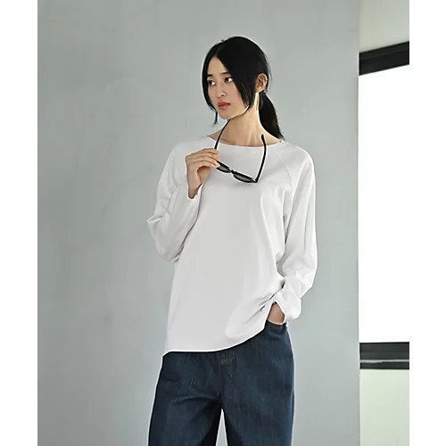 【スタイルデリ/STYLE DELI】の【BLK001】配色ステッチロングTシャツ インテリア・キッズ・メンズ・レディースファッション・服の通販 founy(ファニー) 　ファッション　Fashion　レディースファッション　Fashion for Women　トップス・カットソー　Cut & Sew Tops　シャツ・ブラウス・オフィスカジュアル　Elegant Blouses & Button-Ups　ロングTシャツ・Tシャツ　Longline T-Shirts & Tees　インナー　Innerwear　カットソー　Cut and Sewn Top　スリット　Slit, Slit Detail　スリーブ　Sleeve, Long Sleeve / Short Sleeve　定番　Standard, Basic Item　長袖　Long Sleeve, Full Sleeve　ボックス　Boxy, Box Shape　ロング　Long, Long-Length　おすすめ　Recommended / Our Picks　日本製　Made In Japan　オフホワイト|ID: prp329100003996503 ipo3291000000035744735