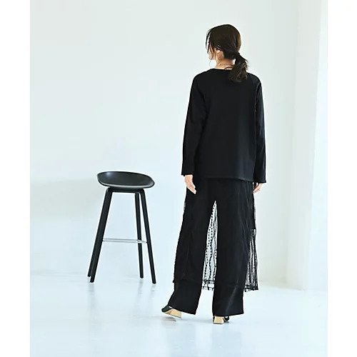 【スタイルデリ/STYLE DELI】の【BLK001】配色ステッチロングTシャツ 人気、トレンドファッション・服の通販 founy(ファニー) 　ファッション　Fashion　レディースファッション　Fashion for Women　トップス・カットソー　Cut & Sew Tops　シャツ・ブラウス・オフィスカジュアル　Elegant Blouses & Button-Ups　ロングTシャツ・Tシャツ　Longline T-Shirts & Tees　インナー　Innerwear　カットソー　Cut and Sewn Top　スリット　Slit, Slit Detail　スリーブ　Sleeve, Long Sleeve / Short Sleeve　定番　Standard, Basic Item　長袖　Long Sleeve, Full Sleeve　ボックス　Boxy, Box Shape　ロング　Long, Long-Length　おすすめ　Recommended / Our Picks　日本製　Made In Japan　other-2|ID: prp329100003996503 ipo3291000000035744738