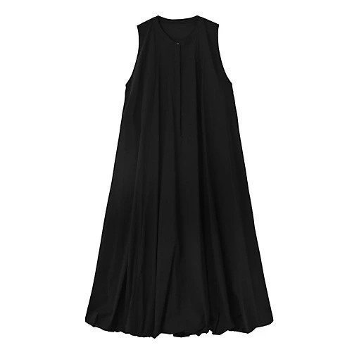 【スタイルデリ/STYLE DELI】の【BLK001】パルーンワンピース 人気、トレンドファッション・服の通販 founy(ファニー) 　ファッション　Fashion　レディースファッション　WOMEN　ワンピース　Dress　くるぶし　Ankle　シルバー　Silver　ストレッチ　Stretch　スリット　Slit　ノースリーブ　No Sleeve　バルーン　Balloon　フィット　Fit　おすすめ　Recommend　other-2|ID: prp329100003996521 ipo3291000000031258507