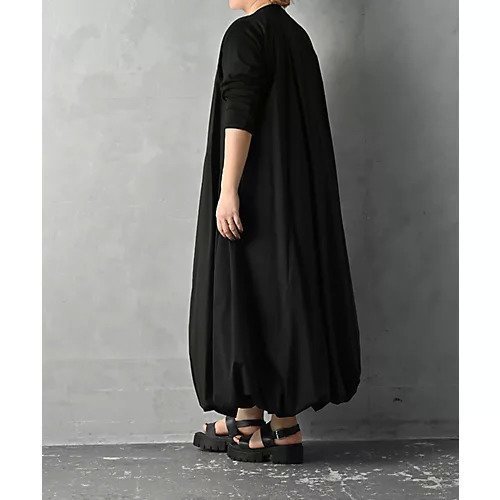 【スタイルデリ/STYLE DELI】の【BLK001】パルーンワンピース 人気、トレンドファッション・服の通販 founy(ファニー) 　ファッション　Fashion　レディースファッション　WOMEN　ワンピース　Dress　くるぶし　Ankle　シルバー　Silver　ストレッチ　Stretch　スリット　Slit　ノースリーブ　No Sleeve　バルーン　Balloon　フィット　Fit　おすすめ　Recommend　other-3|ID: prp329100003996521 ipo3291000000031258509