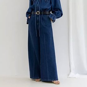 【リエミラー/Rie Miller】の【RM denim】ワイドスラックスデニム 人気、トレンドファッション・服の通販 founy(ファニー) ファッション Fashion レディースファッション WOMEN 2024年 2024 2024-2025秋冬・A/W Aw/Autumn/Winter/Fw/Fall/2024-2025 おすすめ Recommend ストレッチ Stretch スラックス Slacks セットアップ Set Up センター Center デニム Denim ペプラム Peplum ポケット Pocket ヨーク Yoke ワイド Wide |ID:prp329100003997601