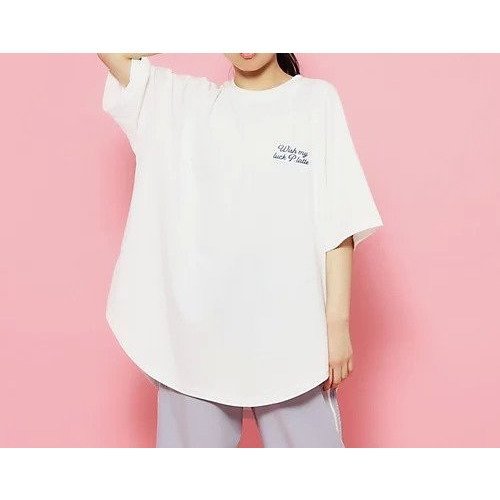 【ピンク ラテ/PINK-latte / KIDS】の【バックポイントあり!】チュニックTシャツ インテリア・キッズ・メンズ・レディースファッション・服の通販 founy(ファニー) https://founy.com/ ファッション Fashion キッズファッション KIDS おすすめ Recommend グラフィック Graphic チュニック Tunic チュール Tulle ビッグ Big |ID: prp329100003997661 ipo3291000000029585526