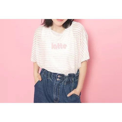 【ピンク ラテ/PINK-latte / KIDS】の【2点SET】シアーボーダーTシャツ+インナータンクセットアイテム インテリア・キッズ・メンズ・レディースファッション・服の通販 founy(ファニー) https://founy.com/ ファッション Fashion キッズファッション KIDS おすすめ Recommend インナー Inner ショート Short タンク Tank テレコ Tereko ビッグ Big 夏 Summer 透かし Watermark |ID: prp329100003997666 ipo3291000000029585597