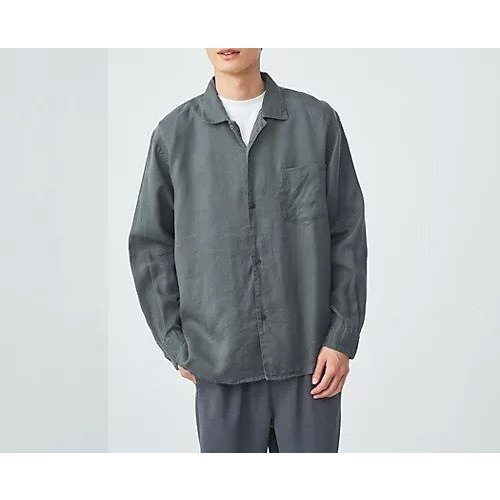 【グリーンレーベルリラクシング/green label relaxing / UNITED ARROWS / MEN】のBREEZY ラミー オープンカラー シャツ -通気性- インテリア・キッズ・メンズ・レディースファッション・服の通販 founy(ファニー) 　ファッション　Fashion　メンズファッション　MEN　春　Spring　カーゴパンツ　Cargo Pants　スクエア　Square　デニム　Denim　バランス　Balance　羽織　Haori　レギュラー　Regular　ワイド　Wide　S/S・春夏　Ss・Spring/Summer　おすすめ　Recommend　夏　Summer　DK.GREEN|ID: prp329100003999748 ipo3291000000026443920