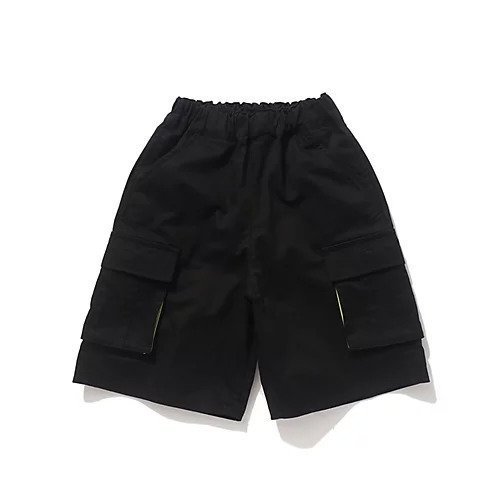 【シューラルー/SHOO LA RUE / KIDS】の【110-140cm】ハーフカーゴパンツ インテリア・キッズ・メンズ・レディースファッション・服の通販 founy(ファニー) 　ファッション　Fashion　キッズファッション　KIDS　ボトムス　Bottoms/Kids　トレンド　Trend　ハーフ　Half　ポケット　Pocket　夏　Summer　秋　Autumn/Fall　ブラック|ID: prp329100003999755 ipo3291000000026443960