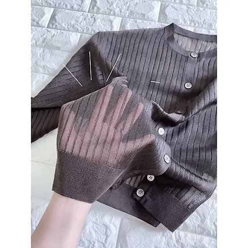 【エムセブンデイズ/M7days】のワイドリブシアーカーディガン 人気、トレンドファッション・服の通販 founy(ファニー) 　ファッション　Fashion　レディースファッション　Fashion for Women　トップス・カットソー　Cut & Sew Tops　カーディガン・羽織り　Layered Style Cardigans　カーディガン　Cardigan, Knitwear　シアー　Sheer, See-Through　パープル　Purple, Violet　ブライト　Bright, Shiny　ブルゾン　Blouson, Bomber Jacket　ベーシック　Basic, Essential　今季　This Season, Current Season　夏　Summer　洗える　Machine Washable　other-3|ID: prp329100004002758 ipo3291000000035740711