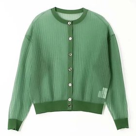 【エムセブンデイズ/M7days】 ワイドリブシアーカーディガン人気、トレンドファッション・服の通販 founy(ファニー) ファッション Fashion レディースファッション Fashion for Women トップス・カットソー Cut & Sew Tops カーディガン・羽織り Layered Style Cardigans カーディガン Cardigan, Knitwear シアー Sheer, See-Through パープル Purple, Violet ブライト Bright, Shiny ブルゾン Blouson, Bomber Jacket ベーシック Basic, Essential 今季 This Season, Current Season 夏 Summer 洗える Machine Washable |ID:prp329100004002758