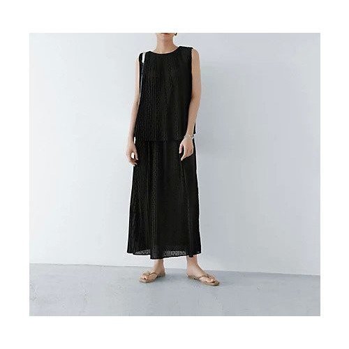 【スタイルデリ/STYLE DELI】の【LUXE】楊柳ドットプリーツロングスカート 人気、トレンドファッション・服の通販 founy(ファニー) 　ファッション　Fashion　レディースファッション　WOMEN　スカート　Skirt　ロングスカート　Long Skirt　春　Spring　ギャザー　Gather　ストライプ　Stripe　スリット　Slit　セットアップ　Set Up　ドット　Dot　フレア　Flare　プリーツ　Pleats　ベロア　Velor　ペンシル　Pencil　ポケット　Pocket　水玉　Polka Dots　無地　Plain Color　ループ　Loop　ロング　Long　冬　Winter　S/S・春夏　Ss・Spring/Summer　夏　Summer　other-2|ID: prp329100004002761 ipo3291000000031950323
