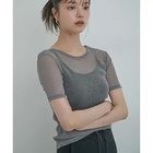 【ビス/VIS】の【洗える】シアーラメレイヤードTシャツ 人気、トレンドファッション・服の通販 founy(ファニー) ファッション Fashion レディースファッション WOMEN トップス・カットソー Tops/Tshirt シャツ/ブラウス Shirts/Blouses ロング / Tシャツ T-Shirts 2024年 2024 2024春夏・S/S Ss,Spring/Summer,2024 S/S・春夏 Ss・Spring/Summer おすすめ Recommend インナー Inner サロペット Overalls シアー Sheer トレンド Trend ワイド Wide 夏 Summer 春 Spring 洗える Washable thumbnail グレー|ID: prp329100004003985 ipo3291000000026951110