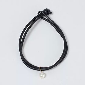 【ミズキ/MIZUKI】 14kt NECKLACE blk leather w/pearl人気、トレンドファッション・服の通販 founy(ファニー) ファッション Fashion レディースファッション WOMEN ジュエリー Jewelry ネックレス Necklaces ドロップ Drop ネックレス Necklace パール Pearl ブレスレット Bracelet |ID:prp329100004004077