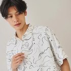 【ザ ショップ ティーケー/THE SHOP TK / MEN】の【10色展開】プリントデザインシャツ チェック/ブロッキング/マーブル/ブラシアート ホワイト|ID: prp329100004004096 ipo3291000000029279768