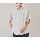 【ザ ショップ ティーケー/THE SHOP TK / MEN】の【10色展開】プリントデザインシャツ チェック/ブロッキング/マーブル/ブラシアート アイボリー|ID: prp329100004004096 ipo3291000000029350759