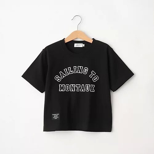 【デッサン/Dessin / KIDS】の【リンクコーデ】ロゴプリントTシャツ インテリア・キッズ・メンズ・レディースファッション・服の通販 founy(ファニー) 　ファッション　Fashion　キッズファッション　KIDS　グラフィック　Graphic　スマート　Smart　プリント　Print　ボトム　Bottom　メンズ　Mens　ブラック|ID: prp329100004005409 ipo3291000000026498204