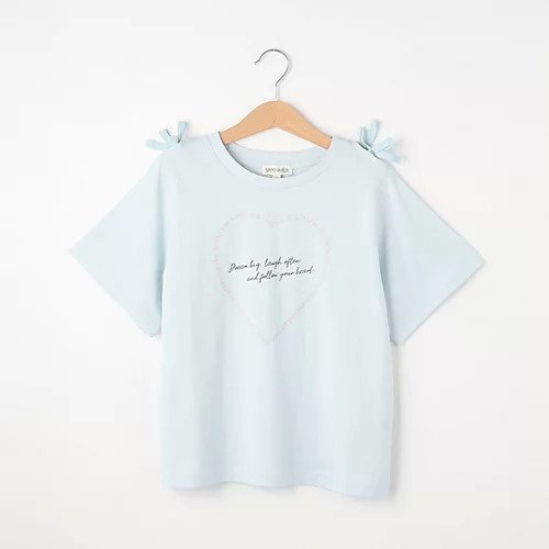 【シューラルー/SHOO LA RUE / KIDS】の【110-140cm】肩開きリボン使いTシャツ インテリア・キッズ・メンズ・レディースファッション・服の通販 founy(ファニー) https://founy.com/ ファッション Fashion キッズファッション KIDS スマート Smart リボン Ribbon |ID: prp329100004005415 ipo3291000000029585701