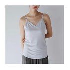 【ドレスハーセルフ/DRESS HERSELF】のインナー/シルク キャミソール 人気、トレンドファッション・服の通販 founy(ファニー) ファッション Fashion レディースファッション Fashion for Women トップス・カットソー Cut & Sew Tops キャミソール&ノースリーブ Camisoles & Sleeveless Tops インナー Innerwear エレガント 上品 Elegant キャミソール Camisole, Spaghetti Strap Top サテン Satin, Glossy Fabric シルク Silk, 100% Silk デコルテ Décolleté, Neckline フィット Fit, Slim Fit ボトム Bottoms, Lower Wear ラウンド Round, Round Neck thumbnail ライトグレー|ID: prp329100004010220 ipo3291000000036033389