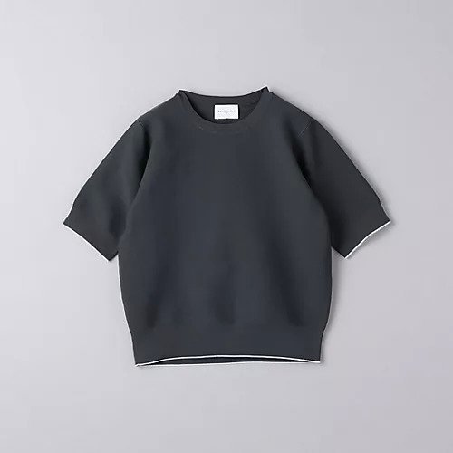 【ユナイテッドアローズ/UNITED ARROWS】のラメライン ショートスリーブ ニット インテリア・キッズ・メンズ・レディースファッション・服の通販 founy(ファニー) 　ファッション　Fashion　レディースファッション　WOMEN　トップス・カットソー　Tops/Tshirt　ニット　Knit Tops　春　Spring　サテン　Satin　ショート　Short　シルバー　Silver　スリーブ　Sleeve　タフタ　Taffeta　バランス　Balance　フェイクレザー　Faux Leather　ボトム　Bottom　S/S・春夏　Ss・Spring/Summer　おすすめ　Recommend　夏　Summer　2024年　2024　2024春夏・S/S　Ss,Spring/Summer,2024　DK.GRAY|ID: prp329100004012239 ipo3291000000027544460