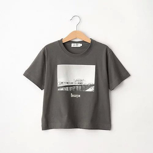 【デッサン/Dessin / KIDS】の【リンクコーデ】フォトプリントTシャツ インテリア・キッズ・メンズ・レディースファッション・服の通販 founy(ファニー) 　ファッション　Fashion　キッズファッション　KIDS　グラフィック　Graphic　スマート　Smart　プリント　Print　ボトム　Bottom　メンズ　Mens　チャコールグレー|ID: prp329100004012415 ipo3291000000026584497