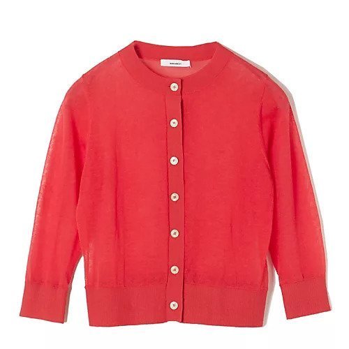 【エクラ/eclat】の【別注】リネン混カーディガン インテリア・キッズ・メンズ・レディースファッション・服の通販 founy(ファニー) 　ファッション　Fashion　レディースファッション　Fashion for Women　トップス・カットソー　Cut & Sew Tops　カーディガン・羽織り　Layered Style Cardigans　インナー　Innerwear　カーディガン　Cardigan, Knitwear　ノースリーブ　Sleeveless, No-Sleeve　リネン　Linen, Linen Fabric　人気　Popular, Best Seller　別注　Limited Edition, Custom Order　夏　Summer　レッド|ID: prp329100004013701 ipo3291000000032258117