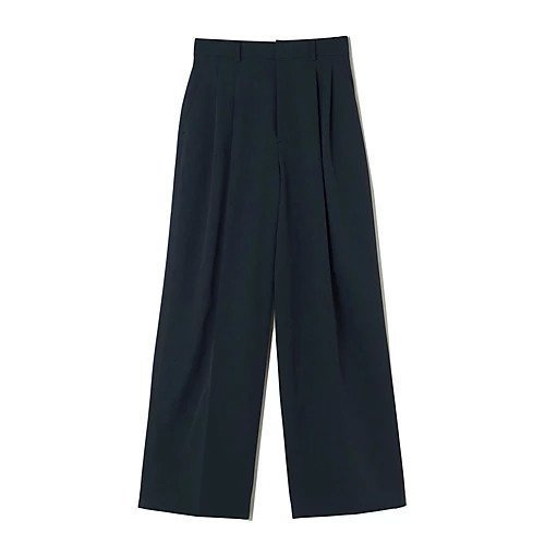 【イーバイエクラ/E by eclat】のワイドタックパンツ インテリア・キッズ・メンズ・レディースファッション・服の通販 founy(ファニー) https://founy.com/ ファッション Fashion レディースファッション Fashion for Women パンツ Pants & Trousers ストレート Straight, Straight Cut センター Center, Center Line フロント Front, Front Design ワイド Wide, Wide Fit 洗える Machine Washable |ID: prp329100004013733 ipo3291000000033995690