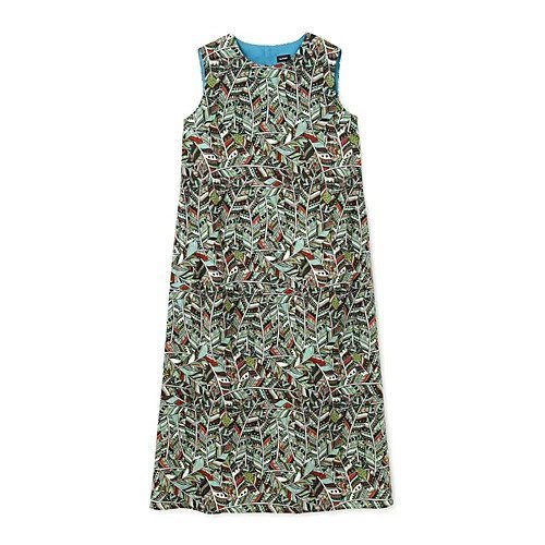 【ヒューマンウーマン/HUMAN WOMAN】のプリントワンピース 人気、トレンドファッション・服の通販 founy(ファニー) 　ファッション　Fashion　レディースファッション　Fashion for Women　ワンピース　Dresses　おすすめ　Recommended / Our Picks　コラボ　Collaboration, Collab　スタンダード　Standard, Basic　デニム　Denim, Jeans Material　ノースリーブ　Sleeveless, No-Sleeve　プリント　Print, Printed Pattern　リネン　Linen, Linen Fabric　other-2|ID: prp329100004016659 ipo3291000000031292724