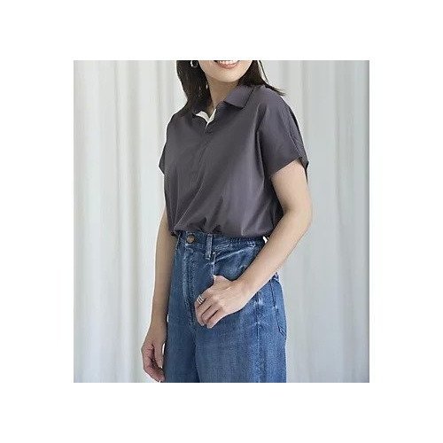 【アメリカーナ/Americana】の【LEE別注】【洗える】【接触冷感】接触冷感スキッパー 人気、トレンドファッション・服の通販 founy(ファニー) 　ファッション　Fashion　レディースファッション　Fashion for Women　7月号　July Issue　スキッパー　Skipper, Open Collar　ノースリーブ　Sleeveless, No-Sleeve　フレンチ　French, French Style　エレガント 上品　Elegant　人気　Popular, Best Seller　別注　Limited Edition, Custom Order　洗える　Machine Washable　other-3|ID: prp329100004017796 ipo3291000000032245182