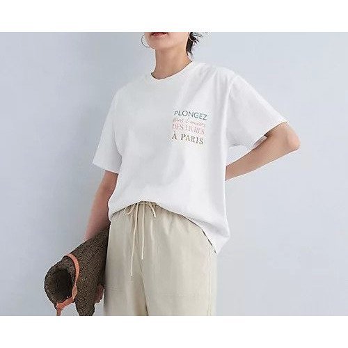 【グリーンレーベル リラクシング / ユナイテッドアローズ/green label relaxing / UNITED ARROWS】のブックストア ロゴ Tシャツ 人気、トレンドファッション・服の通販 founy(ファニー) 　ファッション　Fashion　レディースファッション　WOMEN　トップス・カットソー　Tops/Tshirt　シャツ/ブラウス　Shirts/Blouses　ロング / Tシャツ　T-Shirts　おすすめ　Recommend　インナー　Inner　コンパクト　Compact　サロペット　Overalls　ボトム　Bottom　ルーズ　Loose　夏　Summer　春　Spring　 other-1|ID: prp329100004017797 ipo3291000000026637554