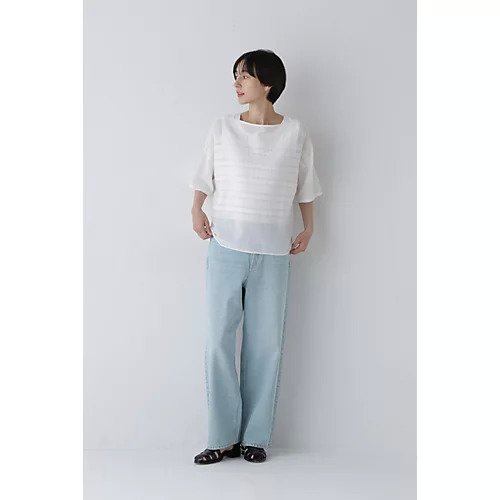 【ヒューマンウーマン/HUMAN WOMAN】のセミワイドブリーチデニム 人気、トレンドファッション・服の通販 founy(ファニー) 　ファッション　Fashion　レディースファッション　WOMEN　おすすめ　Recommend　クラシック　Classic　シンプル　Simple　スタンダード　Standard　ツイル　Twill　デニム　Denim　トレンド　Trend　フィット　Fit　定番　Standard　other-3|ID: prp329100004017803 ipo3291000000031257776