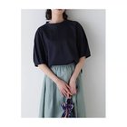 【ヒューマンウーマン/HUMAN WOMAN】の5分袖Tブラウス 人気、トレンドファッション・服の通販 founy(ファニー) ファッション Fashion レディースファッション WOMEN トップス・カットソー Tops/Tshirt シャツ/ブラウス Shirts/Blouses おすすめ Recommend シンプル Simple スタンダード Standard ツイル Twill ボトム Bottom ワッシャー Washer エレガント 上品 Elegant thumbnail ネイビー|ID: prp329100004019731 ipo3291000000028553819