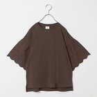 【トゥエルブクローゼット/12closet】の【洗える】レース袖切替トップス 人気、トレンドファッション・服の通販 founy(ファニー) ファッション Fashion レディースファッション WOMEN トップス・カットソー Tops/Tshirt カットソー Cut And Sew スリット Slit バランス Balance フレア Flare レース Race 切替 Switching 夏 Summer 洗える Washable 秋 Autumn/Fall thumbnail ブラウン|ID: prp329100004020683 ipo3291000000026993949