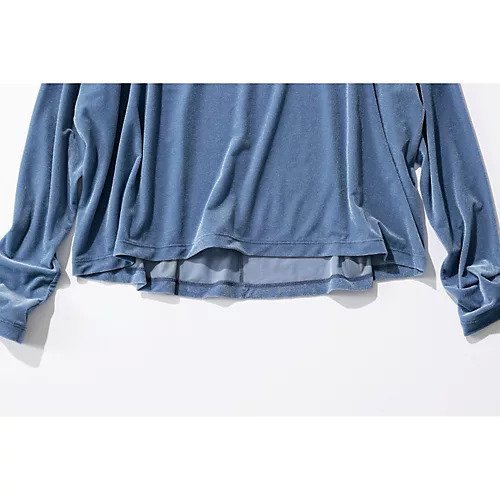 【スアデオ/suadeo】のライトベロアワイドトップス 人気、トレンドファッション・服の通販 founy(ファニー) 　ファッション　Fashion　レディースファッション　Fashion for Women　トップス・カットソー　Cut & Sew Tops　ベロアトップス　Velour Tops / Velvet-Look Items　なめらか　Smooth, Silky Texture　シアー　Sheer, See-Through　ドレープ　Drape, Draping Fabric　ベロア　Velour, Soft Velvet　洗える　Machine Washable　other-2|ID: prp329100004020697 ipo3291000000035740378