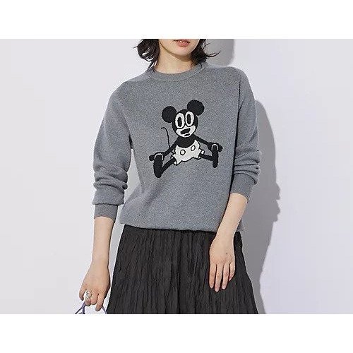 【スローン/SLOANE】の12Gダブルフェイス MICKEY MOUSE/クルーネック インテリア・キッズ・メンズ・レディースファッション・服の通販 founy(ファニー) https://founy.com/ ファッション Fashion レディースファッション WOMEN 送料無料 Free Shipping ジャカード Jacquard ダブル Double フェイス Face 定番 Standard |ID: prp329100004020738 ipo3291000000026664201