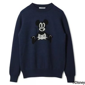 【スローン/SLOANE】の12Gダブルフェイス/MICKEY MOUSE/クルーネック 人気、トレンドファッション・服の通販 founy(ファニー) ファッション Fashion レディースファッション Fashion for Women ジャカード/ジャガード Jacquard, Woven Pattern ダブル Double, Double-Breasted フェイス Face, Facial Design 定番 Standard, Basic Item |ID:prp329100004020738