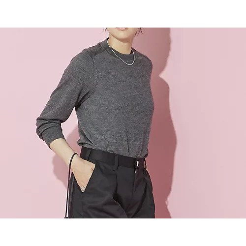 【ウメダ/UMEDA】の16GG CREW NECK PULLOVER インテリア・キッズ・メンズ・レディースファッション・服の通販 founy(ファニー) 　ファッション　Fashion　レディースファッション　Fashion for Women　トップス・カットソー　Cut & Sew Tops　カジュアルプルオーバー・ニットトップス　Pullovers & Knit Tops / Casual Pullovers　ショルダー　Shoulder, Shoulder Strap　スリーブ　Sleeve, Long Sleeve / Short Sleeve　エレガント 上品　Elegant　洗える　Machine Washable　Grey|ID: prp329100004020746 ipo3291000000036049777