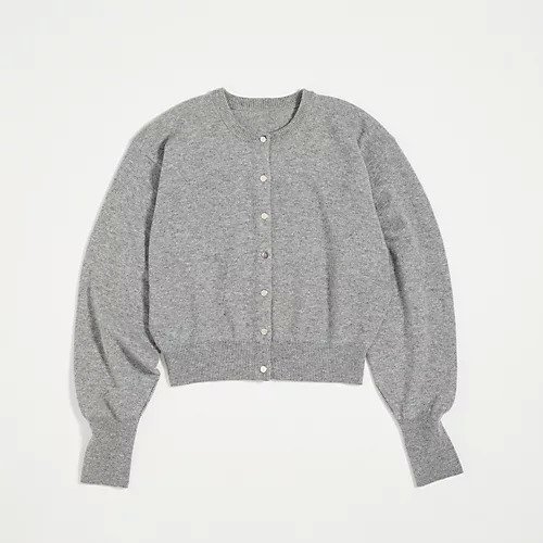 【オブラダ/Oblada】のMARTHA CARDIGAN インテリア・キッズ・メンズ・レディースファッション・服の通販 founy(ファニー) 　ファッション　Fashion　レディースファッション　WOMEN　トップス・カットソー　Tops/Tshirt　カーディガン　Cardigans　カーディガン　Cardigan　コンパクト　Compact　シンプル　Simple　フォルム　Form　グレー|ID: prp329100004020779 ipo3291000000026664397