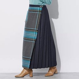 【オニール オブ ダブリン/O'NEIL of DUBLIN】のEasy Multi Kilt skirt 人気、トレンドファッション・服の通販 founy(ファニー) ファッション Fashion レディースファッション WOMEN スカート Skirt チェック Check 無地 Plain Color |ID:prp329100004020799