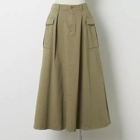 【ヘルシーデニム/Healthy Denim】 【洗える】Grapefruit(チノロングフレアスカート)人気、トレンドファッション・服の通販 founy(ファニー) ファッション Fashion レディースファッション Ladies' Fashion Online スカート Skirt Aライン/フレアスカート Flared A-Line Skirts ドレープ Drape フェミニン Feminine フレア Flare ポケット Pocket ミリタリー Military ワーク Work 定番 Standard 洗える Washable |ID:prp329100004020801