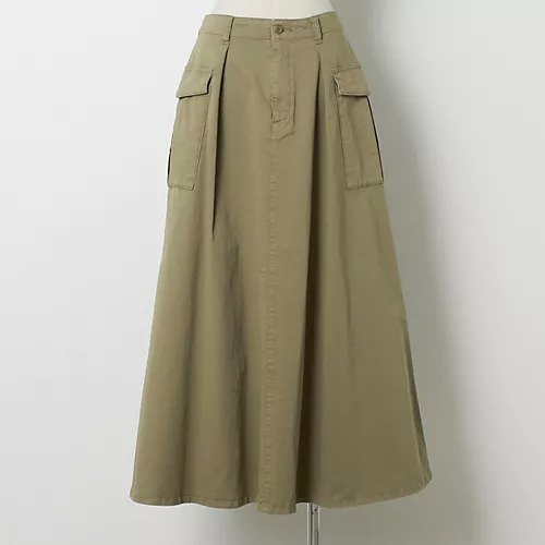 【ヘルシーデニム/Healthy Denim】の【洗える】Grapefruit(チノロングフレアスカート) インテリア・キッズ・メンズ・レディースファッション・服の通販 founy(ファニー) 　ファッション　Fashion　レディースファッション　Ladies' Fashion Online　スカート　Skirt　Aライン/フレアスカート　Flared A-Line Skirts　ドレープ　Drape　フェミニン　Feminine　フレア　Flare　ポケット　Pocket　ミリタリー　Military　ワーク　Work　定番　Standard　洗える　Washable　ベージュ|ID: prp329100004020801 ipo3291000000032617705