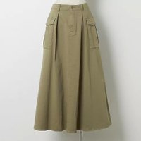 【ヘルシーデニム/Healthy Denim】の【洗える】Grapefruit(チノロングフレアスカート) 人気、トレンドファッション・服の通販 founy(ファニー) ファッション Fashion レディースファッション Fashion for Women スカート Skirts Aライン・フレアスカート A-Line & Flared Skirts ドレープ Drape, Draping Fabric フェミニン Feminine, Girly フレア Flare, Flared ポケット Pocket, Pocket Detail ミリタリー Military, Army Style ワーク Workwear, Utility Style 定番 Standard, Basic Item 洗える Machine Washable |ID:prp329100004020801