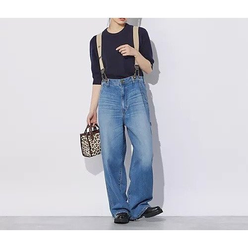 【ブリル/BRILL】のDENIMペインターパンツ 人気、トレンドファッション・服の通販 founy(ファニー) 　ファッション　Fashion　レディースファッション　Fashion for Women　パンツ　Pants & Trousers　アシンメトリー　Asymmetrical Style　サスペンダー　Suspenders, Braces　ストレート　Straight, Straight Cut　デニム　Denim, Jeans Material　other-2|ID: prp329100004020813 ipo3291000000033138366
